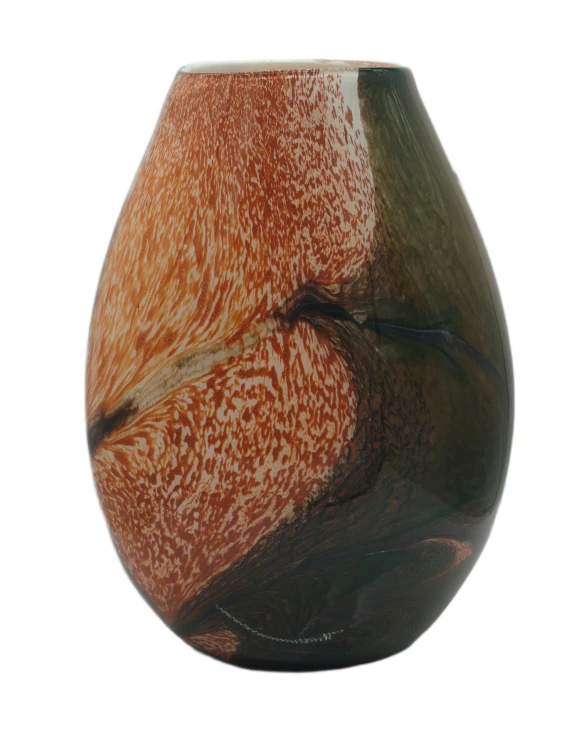 Wazon szklany PK 259 30 cm – brązowy zielony i rudy