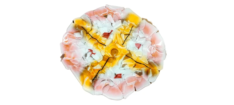 Ekskluzywna Patera Szklana  na Owoce Ciasta Pizze K30F