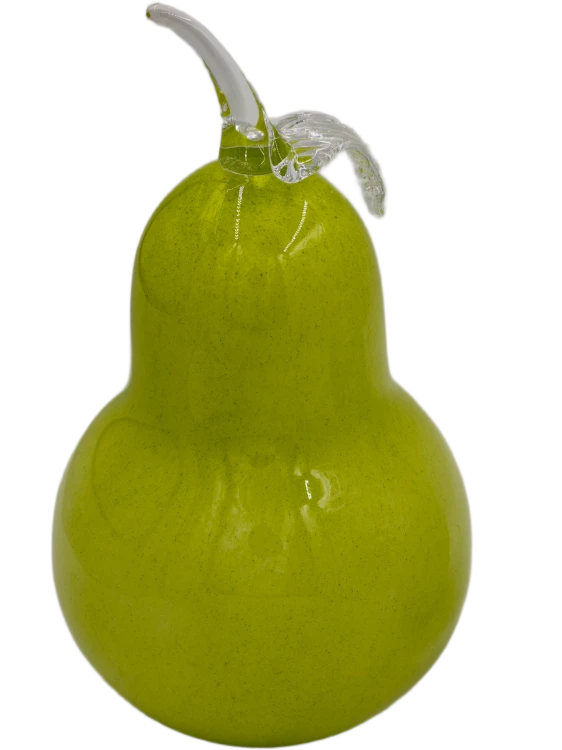 Szklany Owoc Gruszka Szklana XXL SELEDYN