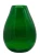 Pękaty zielony wazon szklany artystyczny serii PK Wenecki Szmaragd wys 30 cm MIBA-GLASS