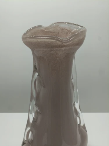 Szklany wazon artystyczny Płetwa Rekina K-MAUVE – polskie szkło handmade – 31 cm