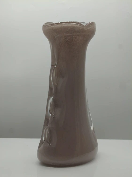 Szklany wazon artystyczny Płetwa Rekina K-MAUVE – polskie szkło handmade – 31 cm