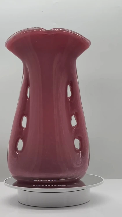 Szklany wazon artystyczny Płetwa Rekina K-ROSA – polskie szkło handmade – 31 cm