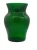 Artystyczny zielony wazon szklany serii SMUGA Wenecki Szmaragd wys 26 cm MIBA-GLASS